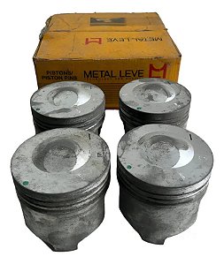 Kit Pistão Ford Corcel 2 1.6 Álcool 80 / 83 Std Metal Leve