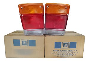 Par Lanternas Traseiras Gm Marajó Chevy Original Cibié Novo  Tricolor
