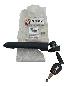 Maçaneta Externa Com Chave Esquerda Fiat Palio Siena 70905 Preto Dianteira