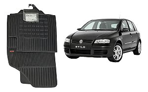 Jogo Tapete Borracha Fiat Stilo Original Borcol Interlagos Preto