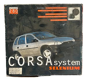 Kit 4 Auto Falante Selenium Coaxial 280watts Corsa Preto