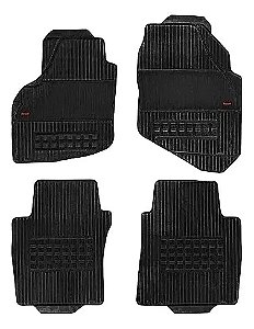 Jogo Tapete Borracha Original Borcol Honda City 2015 / Preto