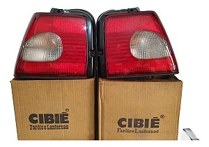 Par Lanterna Traseira Tempra 96/99 Original Cibié Logo Fiat Ambos Lados Original
