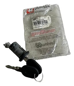 Cilindro Porta Dianteira Esq C/ Chave Uno Premio Elba 60811 Preto