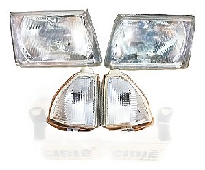 Par Farol Pisca Ford Escort Guia Xr3 84/86 Original Cibié  Esquerdo