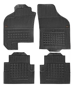 Jogo Tapete Borracha Fiat Doblo Original Borcol Interlagos Preto