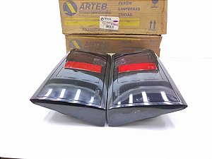 Lanterna Traseira Apollo 90 91 92 Original Arteb Par Novo Ambos Lados Fumê