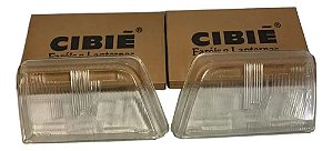 Par Vidro Lente Cibiê Farol Monza 82 / 87 Bi-iodo