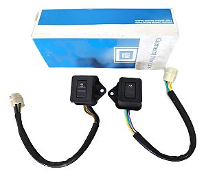 Par Interruptor Vidro Elétrico Traseiro Gm Opala Original