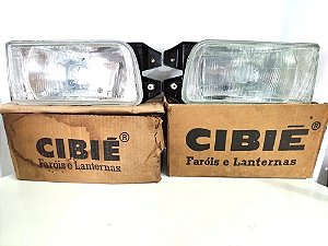 Par Farol Gol Gti Voyage 91 / 92 Original Cibie Assimétrico  Esquerdo