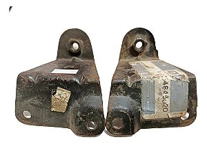 Par Suporte Lateral Para-choque Dianteiro Gm Opala 85 / 92