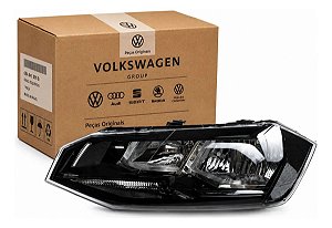 Farol Esquerdo Polo Virtus 18/22 Original Vw Máscara Negra Esquerdo/motorista
