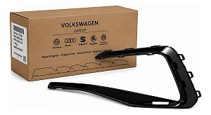 Friso Moldura Farol Milha Polo Virtus 2018/22 Ld Original Vw Preto Direito