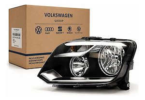 Farol Esquerdo Amarok 2017/2022 Máscara Negra Original Vw Esquerdo/motorista