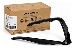 Friso Farol Milha Esq Polo Virtus Gts 2020/22 Original Vw Preto Esquerdo