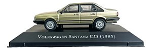 Miniatura Volkswagen Santana Cd 1985 Escala 1:43 Coleção Dourado-escuro