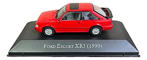 Miniatura Ford Escort Xr3 1990 Escala 1:43 Colecionável Vermelho