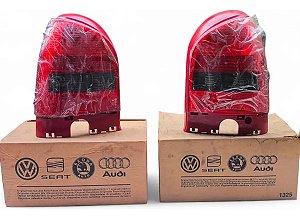 Par Lanterna Traseira Gol Gti G3 Fumê Original Cibié Trend Ambos Lados Bicolor Fumê