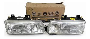 Par Faróis Foco Duplo Vw Pointer Logus Original Cibié Ambos Lados