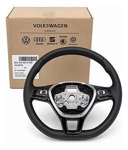 Volante Polo Virtus T-cross Paddle Shift Original Vw Couro Preto