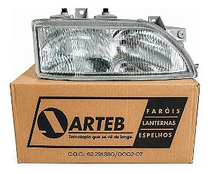 Farol Direito Ford Escort Xr3 Foco Duplo Arteb Original Direito/passageiro