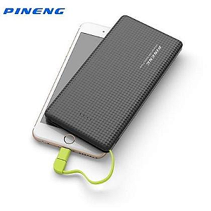 Carregador Pineng Power Bank Slim PN-951 Original 10000mAh Branco