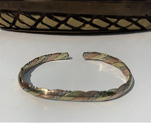 Pulseira Cobre Platina e Bronze