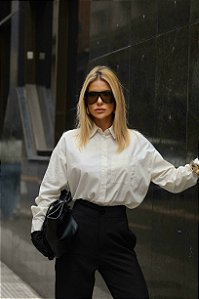 Camisa Tricoline Oversized