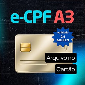 e-CPF A3 (Cartão)
