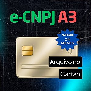 e-CNPJ A3 (Cartão)