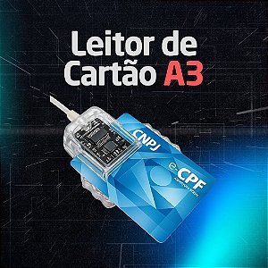 Leitor de Cartão Smart Card para Certificado Digital A3