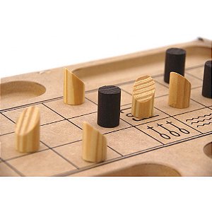 Senet Jogo de Tabuleiro em Madeira Mitra Idade 7 +