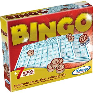 Jogo De Bingo Pedras De Madeira - Xalingo