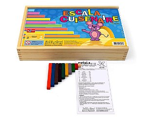 Escala Cuisenaire com 294 peças  idade 3 +