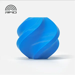 Filamento PLA Lite Ciano com Carretel Reutilizável Bambulab 1Kg 1.75mm