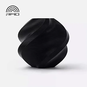Filamento PLA Preto com Carretel Reutilizável Bambulab 1Kg 1.75mm (cod. 10101)