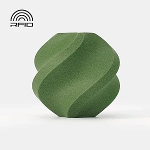Filamento PLA-CF (Fibra de Carbono) MATCHA GREEN com Carretel Reutilizável Bambulab 1Kg 1.75mm - (cod. 14500)