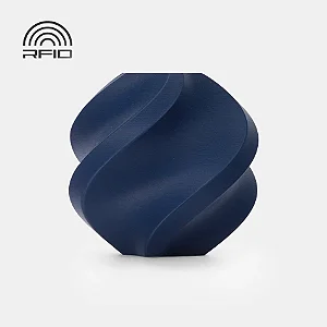 Filamento PLA-Fosco (Matte) Azul Escuro com Carretel Reutilizável Bambulab 1Kg 1.75mm - (cod. 11602)
