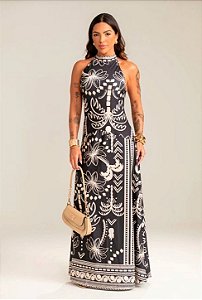 Vestido Longo Encanto Noturno