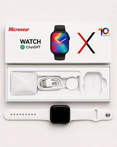 W10 microwear (responde WhatsApp) Prata/branco