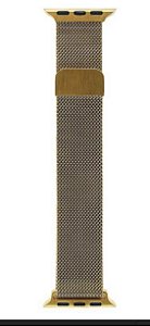 Pulseira milanesa dourado 42 a 49mm