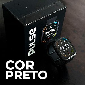 Pulse Smartwatch | Preto | à Prova d'Água| alexa integrada
