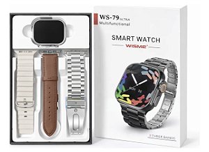 WS-79 ultra kit 3 pulseiras | Prata