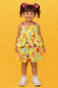 Conjunto Bibi Amarelo Joaninha