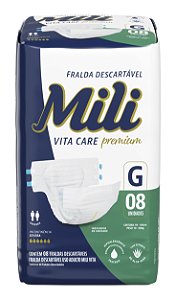 FRALDA ADULTO VITA CARE PREMIUM G 8 UN
