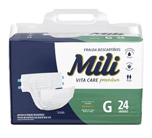 FRALDA ADULTO VITA CARE PREMIUM MEGA G 24 UN