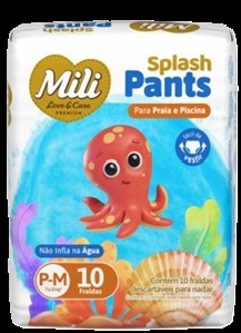FRALDA LOVECARE PANTS SPLASH P/M 10UND