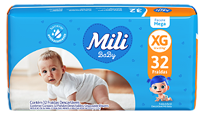 FRALDA MILI BABY MEGA XG 28 UND