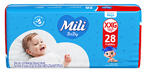 FRALDA MILI BABY MEGA XXG 28 UN