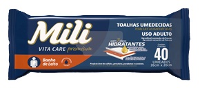 TOALHAS UMEDECIDAS MILI ADULTO 40 UND